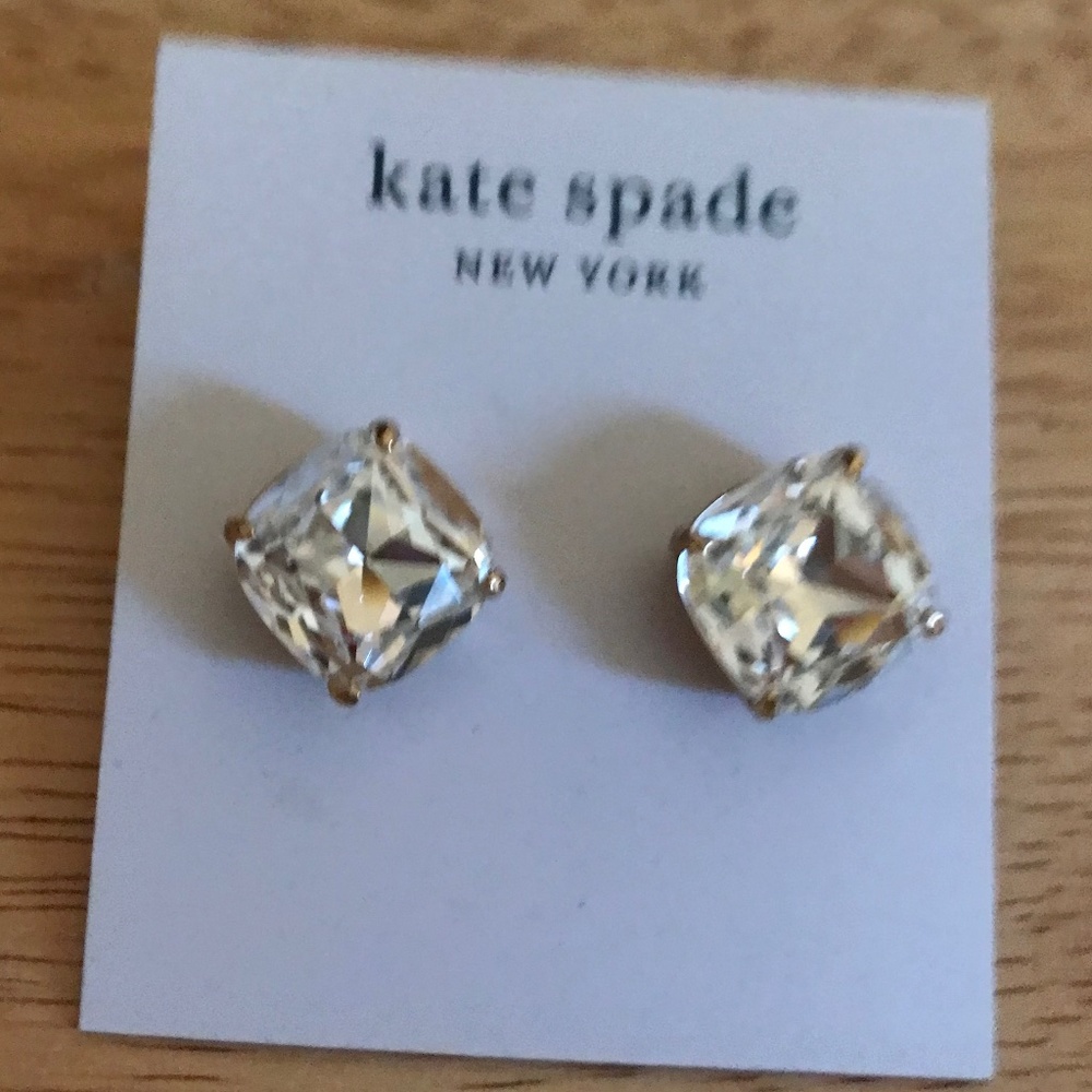 Kate Spade New York Square Stud Earrings New With Tag Style Number WBRU5044 - Picture 2 of 9